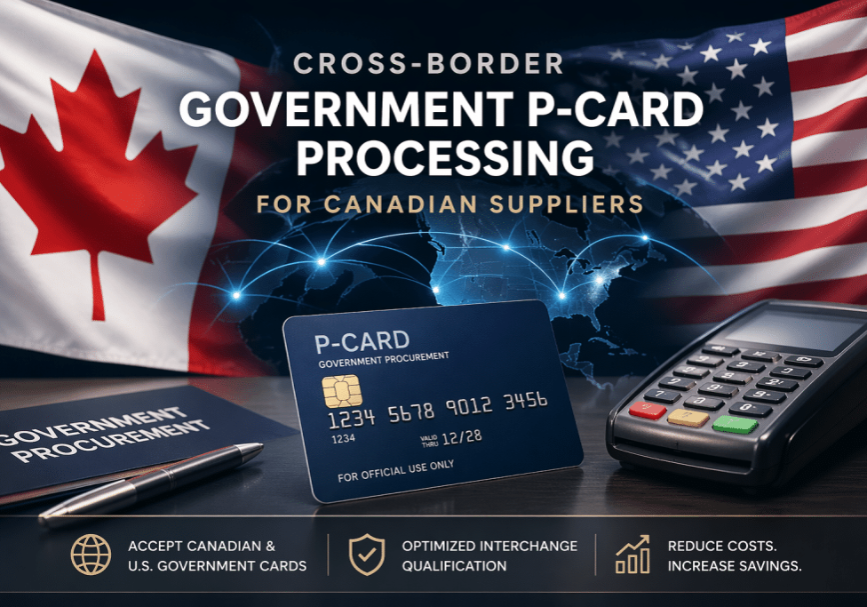 government p-card processing Canadian suppliers cross-border Canada US procurement cards